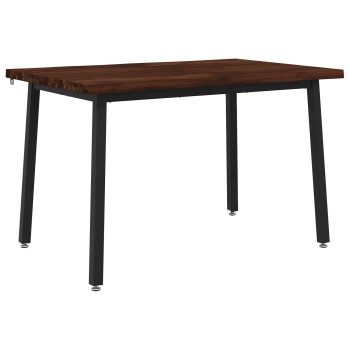 120 x 70 x 75 cm tömör akácfa sötétbarna és fekete