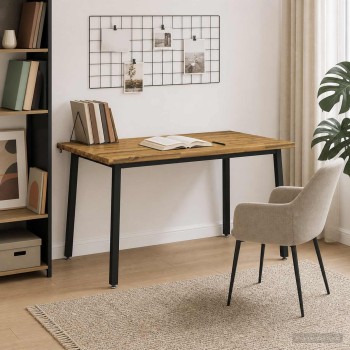 140 x 70 x 75 cm tömör akácfa fehér és fekete négyszögletes