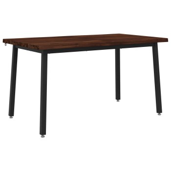 120 x 90 x 75 cm tömör akácfa sötétbarna és fekete