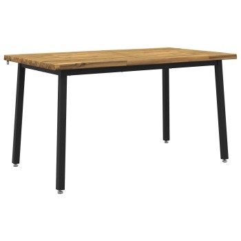 120 x 90 x 75 cm tömör akácfa fehér és fekete négyszögletes
