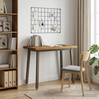 110 x 55 x 75 cm tömör akácfa természetes és kávé négyszögletes