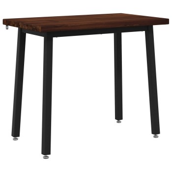 110 x 55 x 75 cm tömör akácfa sötétbarna és fekete
