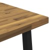 110 x 55 x 75 cm tömör akácfa fehér és fekete négyszögletes