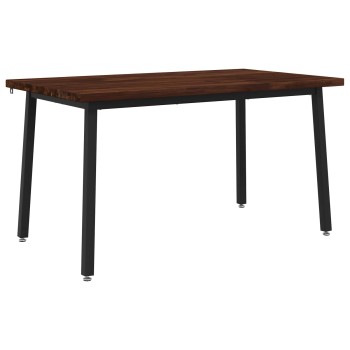 140 x 70 x 75 cm tömör akácfa sötétbarna és fekete