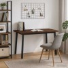 120 x 70 x 75 cm tömör akácfa sötétbarna és fekete