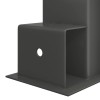 Tűzifa halmozó segéd 2 pcs antracitszürke 34 x 10 x 15 cm acél