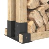 Tűzifa halmozó segéd 2 pcs antracitszürke 34 x 10 x 15 cm acél