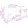 Tűzifa halmozó segéd 2 pcs antracitszürke 34 x 10 x 15 cm acél