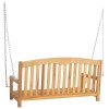 Hinta pad természetes 114 x 61 x 61,5 cm tömör teakfa