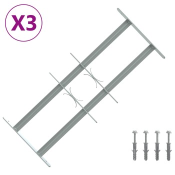 Ablakokhoz való biztonsági rács 2 keresztgerendával 3 pcs