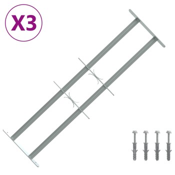 Ablakokhoz való biztonsági rács 2 keresztgerendával 3 pcs
