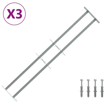 Ablakokhoz való biztonsági rács 2 keresztgerendával 3 pcs