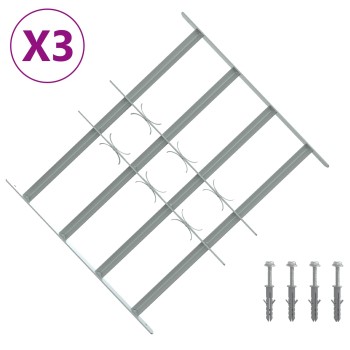 Ablakok biztonsági rács 4 keresztlécsel 3 pcs 430-740 mm