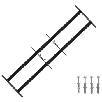 Ablakokhoz való biztonsági rács 2 keresztgerendával 3 pcs