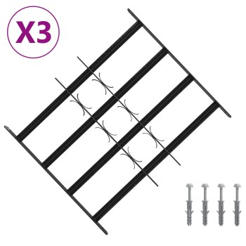 Ablakok biztonsági rács 4 keresztlécsel 3 pcs 43-74 cm