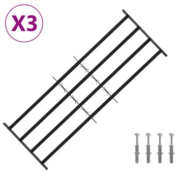 Ablakok biztonsági rács 4 keresztlécsel 3 pcs 93-174 cm