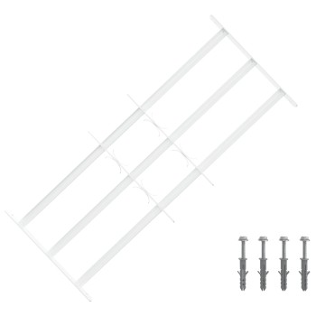 Ablakokhoz készült biztonsági rács, 3 keresztléccel 63-114 cm