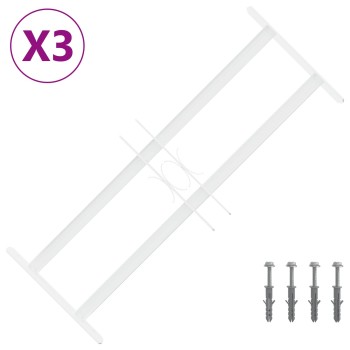 Ablakokhoz való biztonsági rács 2 keresztgerendával 3 pcs