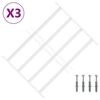 Ablakok biztonsági rács 4 keresztlécsel 3 pcs 43-74 cm