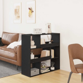 Könyvespolc fekete tölgy 100 x 33 x 94,5 cm faanyag