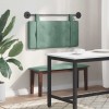 Függesztett ágyfej led fényekkel tengeri zöld bársony