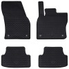 Autószőnyeg 4 pcs fekete alkalmas seat ateca 2016-hoz gumi