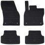 Autószőnyeg 4 pcs fekete alkalmas seat ateca 2016-hoz gumi