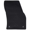 Autószőnyeg 4 pcs fekete alkalmas seat ateca 2016-hoz gumi