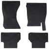 Autószőnyeg 4 pcs fekete audi a4 b9 2015-2024-hez megfelelő