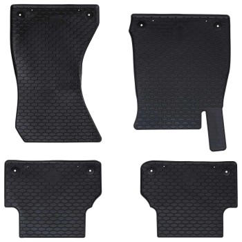 Autószőnyeg 4 pcs fekete audi a4 b9 2015-2024-hez megfelelő