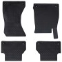 Autószőnyeg 4 pcs fekete audi a4 b9 2015-2024-hez megfelelő