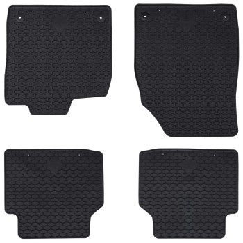 Autószőnyeg 4 pcs fekete audi q4 etron 2022-hez alkalmas gumi