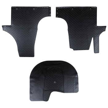 Autószőnyeg 3 pcs fekete vw t5 2010-2015-höz illik gumi