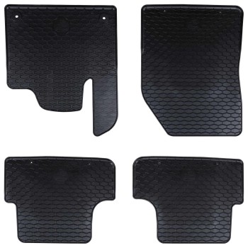 Autószőnyeg 4 pcs fekete alkalmas citroen c5 aircross 2017-től
