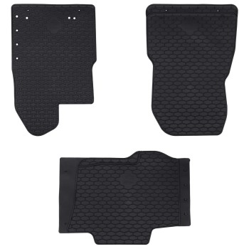 Autószőnyeg 3 pcs fekete gumi