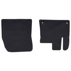 Autószőnyeg 2 pcs fekete tpe