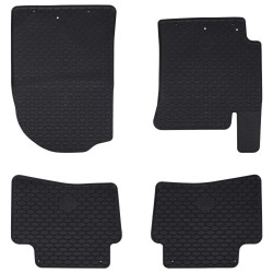 Autószőnyeg 4 pcs fekete alkalmas kia rio, stonic számára tpe