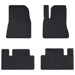 Autószőnyeg 4 pcs fekete megfelel a tesla model 3 4d afthoz