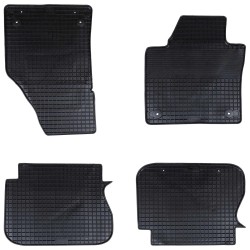 Autószőnyeg 4 pcs fekete alkalmas vw caddy bs gumi