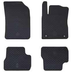 Autószőnyeg 4 pcs fekete megfelelő a c3-hoz tpe