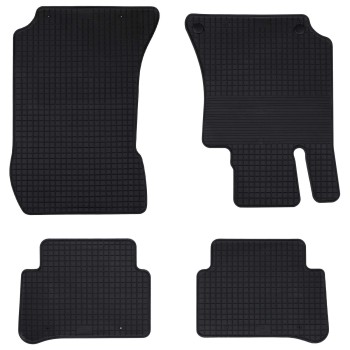 Autószőnyeg 4 pcs fekete alkalmas mercedes e 2009-2016-ra gumi