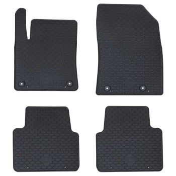 Autószőnyeg 4 pcs fekete alkalmas citroen c3 aircross 2017-től