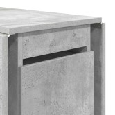 Étkezőasztal 2 pcs 140 x 80 x 77 cm szerelt fa betonszürke