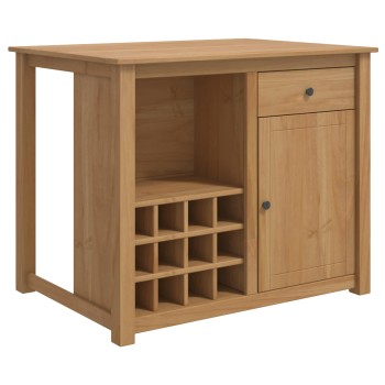 Konyhai kocsi fiókkal panama 2 pcs mézes viasz 112 x 77 x 90 cm