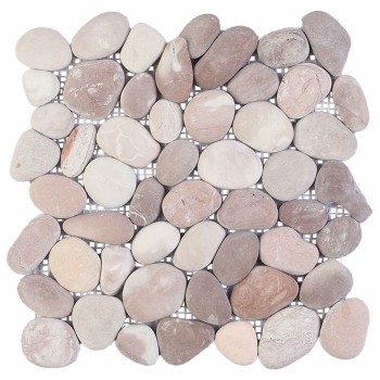 Beige és világos rózsaszín 30 x 30 cm