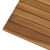 Asztallap 50 x 50 x 3,5 cm négyzet tömör teakfa természetes