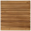 Asztallap 60 x 60 x 3,5 cm négyzet tömör teakfa természetes