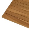 Asztallap 70 x 70 x 3,5 cm négyzet tömör teakfa természetes