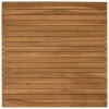 Asztallap 70 x 70 x 3,5 cm négyzet tömör teakfa természetes