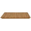 Asztallap 70 x 70 x 3,5 cm négyzet tömör teakfa természetes